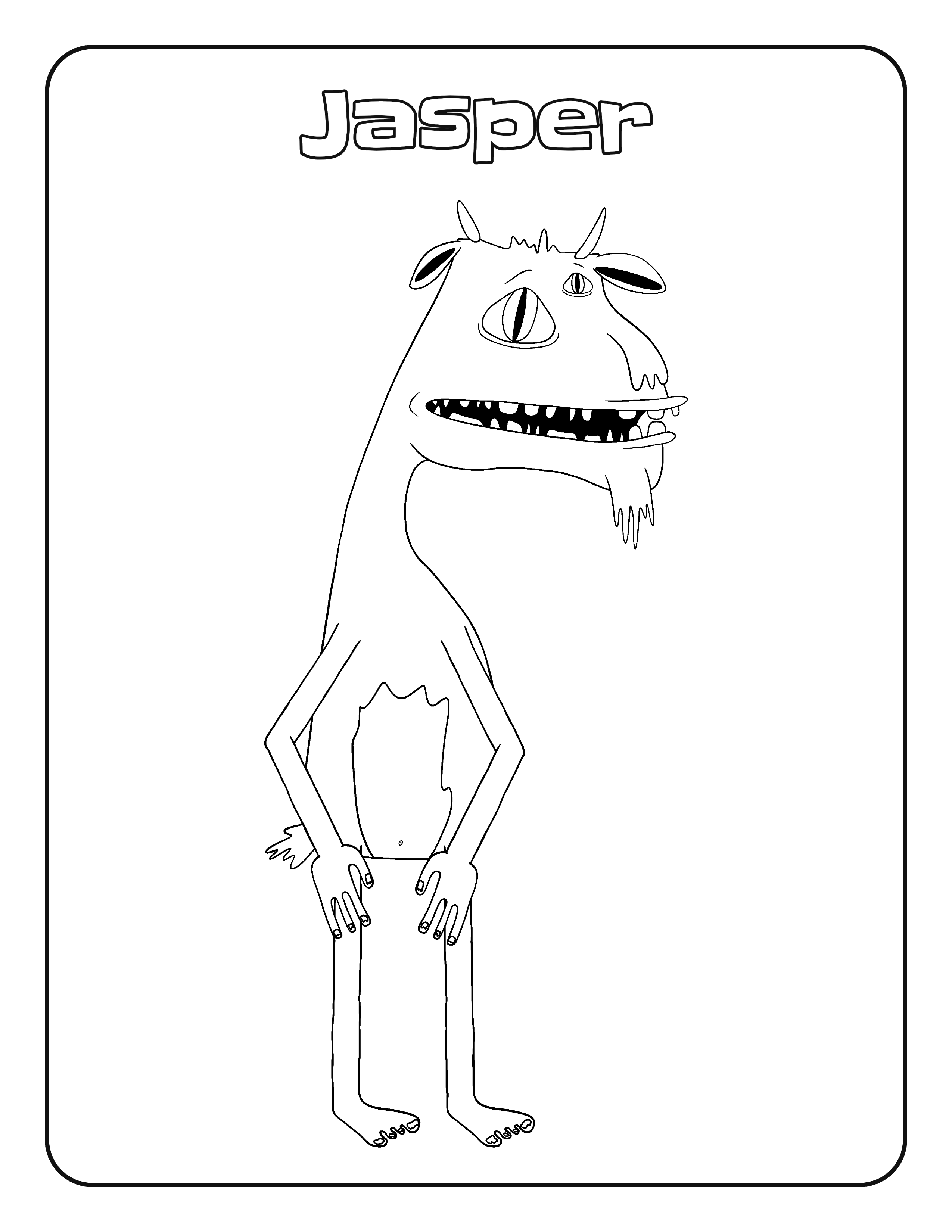 Jasper coloring page