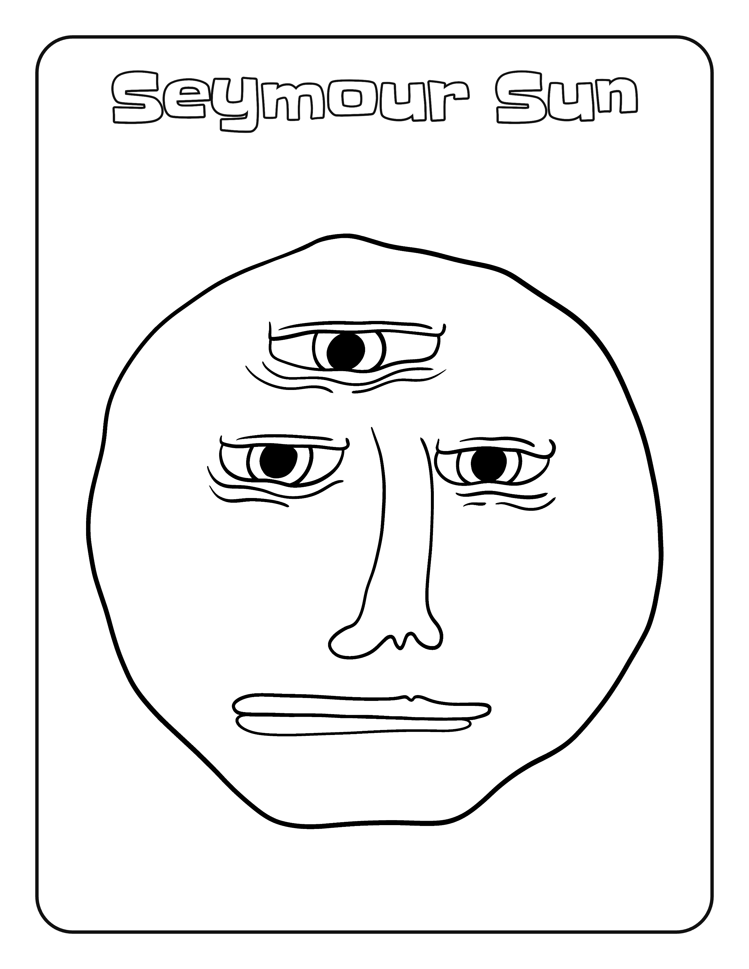 Seymour Sun coloring page
